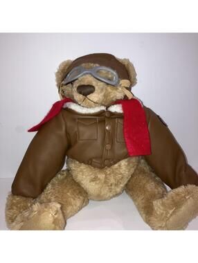 1998 Monkey Island ACE Texaco’s Flying Pioneer 2nd Ed Plush Bear Sally Stringer